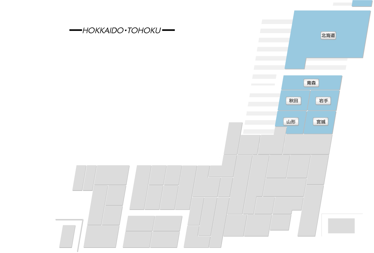 「ゴルフ会員権」北海道・東北地図